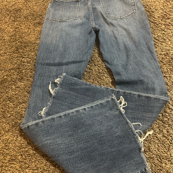 Judy Blue Distressed Flare Jeans in Classic Blue - Picture 5 of 5